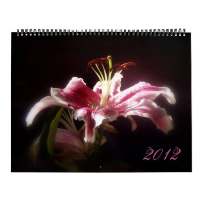 2012 Stargazer Lily Calender Calendar by dlmtleArt