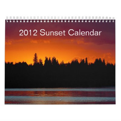 2012 Sunset Calendar by fotochuk