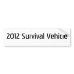 2012 Survival Vehicle Bumper Sticker