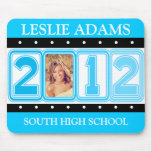 2012 TOTALLY TURQUOISE PHOTO GRADUATION mousepads