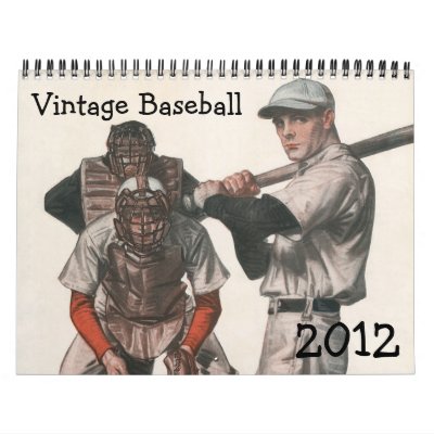 2012 Vintage Baseball Calendar by YesterdayCafe