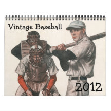 2012 Vintage Baseball Calendar