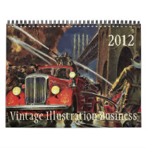 2012 Vintage Illustration Business Calendar