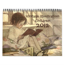 2012 Vintage Illustration Children Calendar