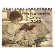2012 Vintage Illustration Children Calendar calendar
