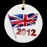 2012 with Britain flag ornaments