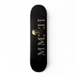 2012 with Skull in Roman Numerals Skateboard Deck