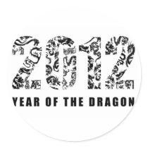 2012 year of the dragon stickers