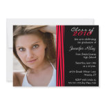 2012 Zebra print stylish graduation party invite