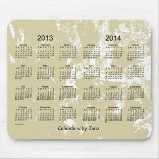 Calendar  Year 2013 on 2013   2014 2 Year Calendar Mousepad By Calendars By Janz