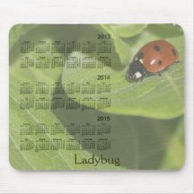 2013-2015 Ladybug Calendar Mousepad
