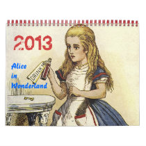 2013 Alice in Wonderland Calendar calendars