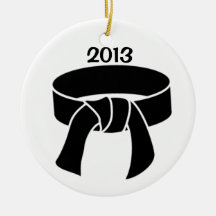 2013 Black Belt Ornament