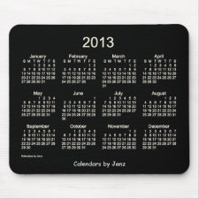 2013 Calendar Antique Neon Mouse Pad mousepad