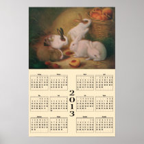 2013 Calendar - Bunnies posters