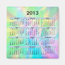 2013 Calendar Magnet