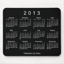 2013 Calendar mousepad