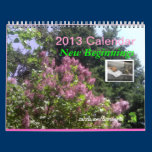 2013 Calendar - New Beginnings calendars