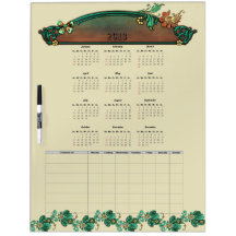 2013 Calendar plus Chore Chart Dry Erase Whiteboard