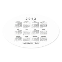 2013 Calendar Sticker