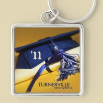2013 Cap and Tassel Graduation Keychain Gift keychains