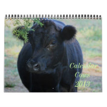 2013 Cow Calendar