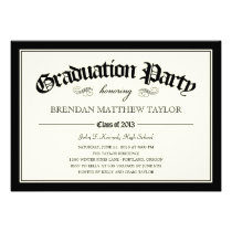 2013 Diploma Graduation Party Invitation