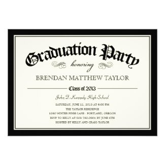 2013 Diploma Graduation Party Invitation