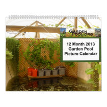 2013 Garden Pool Calendar -  Large calendars