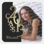 2013 Gold and Black Graduation Stickers