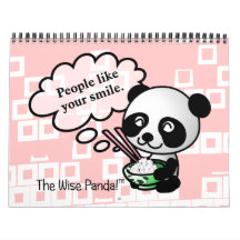 2013 Good Fortunes from the Wise Panda Wall Calendar