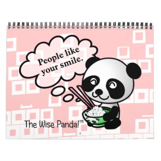 2013 Good Fortunes from the Wise Panda Wall Calendar