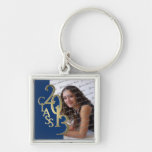 2013 Graduation Keepsake Blue Gold Keychains