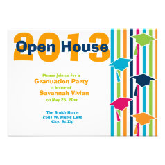 2013 Graduation Party Open House Invitations