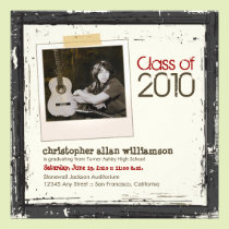 2013 Grunge Graduation Announcement (black) invitations