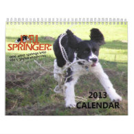 2013 Joyful Springer 12 Month Calendar