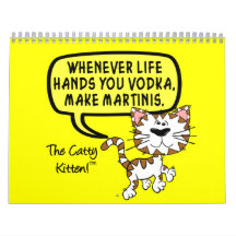 2013 Sarcastic Remarks of Catty Kitten Humor Wall Calendar