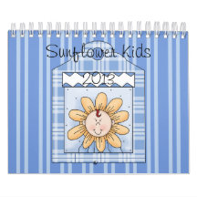 2013 Sunflower Kids Blue Small Calendars