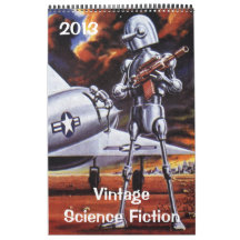 2013 Vintage Science Fiction Sci Fi Calendar