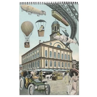 2013 Vintage Steampunk Science Fiction Sci Fi Wall Calendar