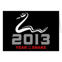 2013 Year of The Snake Greeting Cards