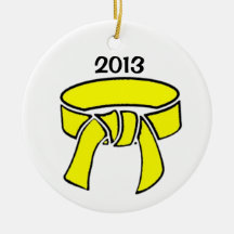 2013 Yellow Belt Ornament