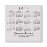 2014 Calendar Business Card Template magnets