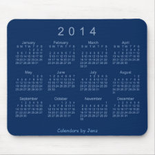 2014 Calendar Mouse Pad