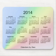 2014 Calendar Mouse Pads