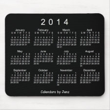 2014 Calendar Mouse Pads