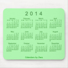 2014 Calendar Mousepad
