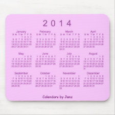2014 Calendar Mousepad