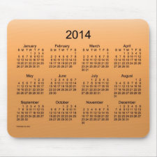 2014 Calendar Mousepad