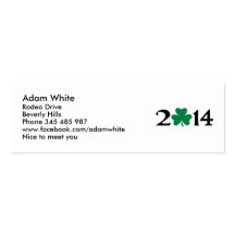 2014 shamrock business card templates